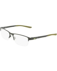 Nike - 8159 302 Optical Frames Metal Squared Normal - Lyst