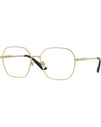 Versace - Ve1316 1412 Optical Frames Metal Transparent Squared Normal - Lyst