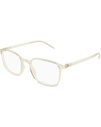 Saint Laurent - Sl 845 004 Optical Frames Bio-Injected Transparent Squared - Lyst