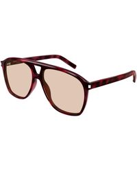 Saint Laurent - Sl 596 Dune 003 Sunglasses Acetate Pilot - Lyst