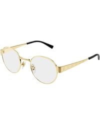 Gucci - Gg1855O 001 Optical Frames Metal Transparent Round - Lyst