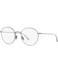 Giorgio Armani - Ar5095 3010 Optical Frames Metal Round Normal - Lyst