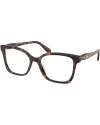 Swarovski - Sk2061 1101 Optical Frames Acetate Transparent Squared Normal - Lyst