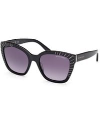 Guess - Gm00021 01B Sunglasses Acetate Smoke Squared Normal - Lyst