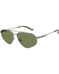 Emporio Armani - Ea2156 30032A Sunglasses Metal Pilot Normal - Lyst