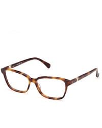 Max Mara - Mm5261 52 Optical Frames Acetate Squared Normal - Lyst