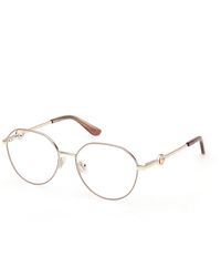 Guess - Gu50348 059 Optical Frames Metal Round Normal - Lyst