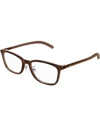 Montblanc - Mb0376Oj 001 Optical Frames Transparent Squared - Lyst
