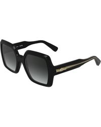 Longchamp - Lo790S 001 Sunglasses Acetate Squared Normal - Lyst