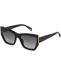 Police - Splr22 Secret 2 700 Sunglasses Acetate Smoke Cat Eye Normal Shaded - Lyst