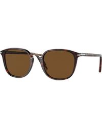 Persol - Po3186S 24/57 Sunglasses Acetate Round Polarized - Lyst