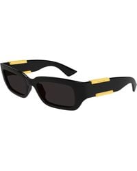Bottega Veneta - Bv1406S 003 Sunglasses Bio-Injected Squared - Lyst
