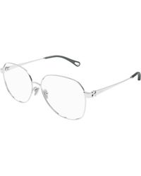 Chloé - Ch0307O 002 Optical Frames Metal Transparent Round - Lyst