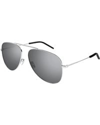 Saint Laurent - Sl 800 003 Sunglasses Metal Pilot - Lyst