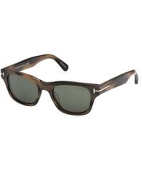 Tom Ford - Ft1357 Caleb-02 55N Sunglasses Acetate Squared Normal - Lyst