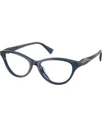 Ralph Lauren - Ra7197U 5001 Optical Frames Acetate Transparent Cat Eye Normal - Lyst