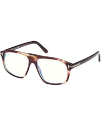 Tom Ford - Ft5901-B 050 Optical Frames Acetate Pilot Normal - Lyst