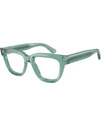 Emporio Armani - Ea3281 6365 Optical Frames Acetate Transparent Geometric Normal - Lyst