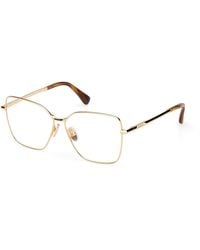 Max Mara - Mm5187 030 Optical Frames Metal Round Normal - Lyst