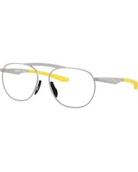 FERRARI SCUDERIA - Fz7020 135 Optical Frames Metal Transparent Round Normal - Lyst