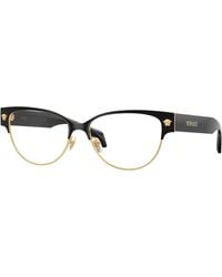 Versace - Ve1318 1433 Optical Frames Metal Transparent Cat Eye Normal - Lyst
