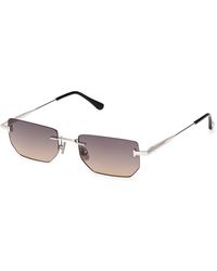 Tom Ford - Ft1355 Ethan-02 16B Sunglasses Metal Smoke Geometric Normal - Lyst