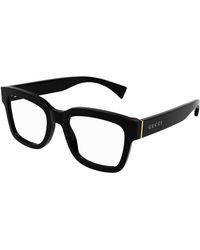 Gucci - Gg1138O 001 Optical Frames Acetate Squared - Lyst