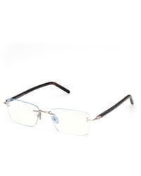 Tom Ford - Ft6210-B 28 Optical Frames Metal Squared Normal - Lyst