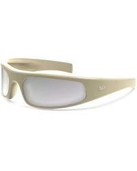 Retrosuperfuture - Yr9 Cerchietto Cremoso Sunglasses Nylon Geometric Normal - Lyst