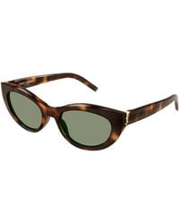 Saint Laurent - Sl M115 003 Sunglasses Acetate Cat Eye - Lyst