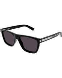 Saint Laurent - Sl 619 001 Sunglasses Acetate Round Normal - Lyst