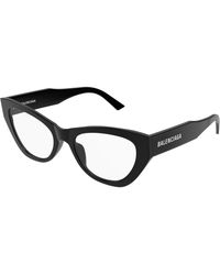 Balenciaga - Bb0449O 001 Optical Frames Acetate Transparent Cat Eye - Lyst