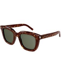 Saint Laurent - Sl 465 002 Sunglasses Acetate Oversize - Lyst