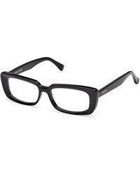 Max Mara - Mm5209 001 Optical Frames Acetate Squared Normal - Lyst