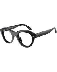Giorgio Armani - Ar8261U 60601W Sunglasses Acetate Transparent Round Normal - Lyst