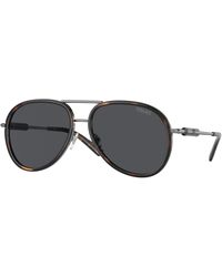 Versace - Ve2260 100187 Sunglasses Metal Pilot Normal - Lyst