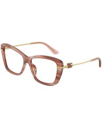Dolce & Gabbana - Dg3439 3473 Optical Frames Acetate Transparent Squared Normal - Lyst