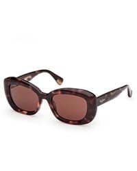 Max Mara - Mm0170 Elizabeth 1 55E Sunglasses Acetate Round Normal - Lyst
