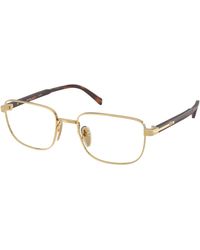 Prada - Pr B51V 5Ak1O1 Optical Frames Transparent Squared Normal - Lyst