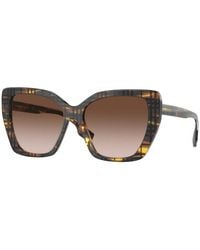Burberry - Be4366 Tamsin 398113 Sunglasses Plastic Cat Eye Normal Nuanced - Lyst