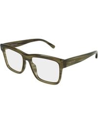 McQueen - Am0582O 003 Optical Frames Acetate Transparent Squared - Lyst