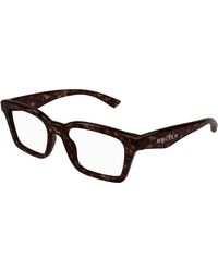 McQueen - Am0476O 002 Optical Frames Acetate Transparent Squared - Lyst