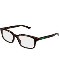 Gucci - Gg2082O 006 Optical Frames Acetate Transparent Squared - Lyst