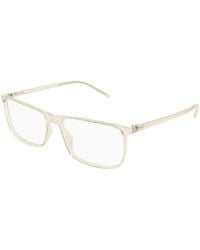 Saint Laurent - Sl 846 004 Optical Frames Bio-Injected Transparent Squared - Lyst