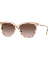 Burberry - Be4308 Clare 400613 Sunglasses Acetate Squared Normal Shaded - Lyst