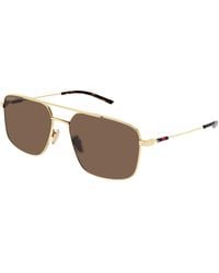 Gucci - Gg2096Sa 004 Sunglasses Metal Squared - Lyst