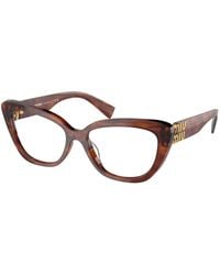 Miu Miu - Mu 05Vv 11Q1O1 Optical Frames Acetate Transparent Cat Eye Normal - Lyst