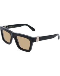 Ferragamo - Sf2071S 011 Sunglasses Acetate Squared Normal - Lyst