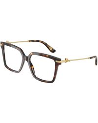 Dolce & Gabbana - Dg3397 3222 Optical Frames Acetate Transparent Squared Normal - Lyst