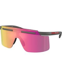 Prada Linea Rossa - Ps B06S 16X20A Sunglasses Injected Squared Mirror - Lyst